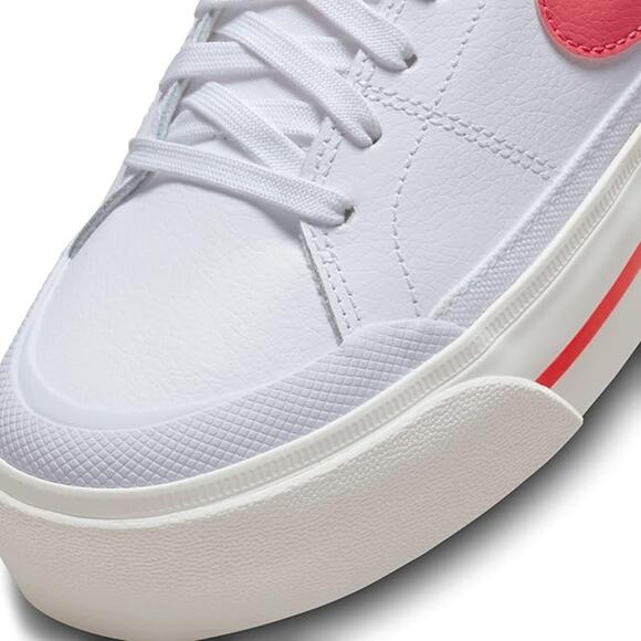 NWT Nike Women's Platform Track Shoes White Coral 102 Size 6.5 US - Picture 3 of 7